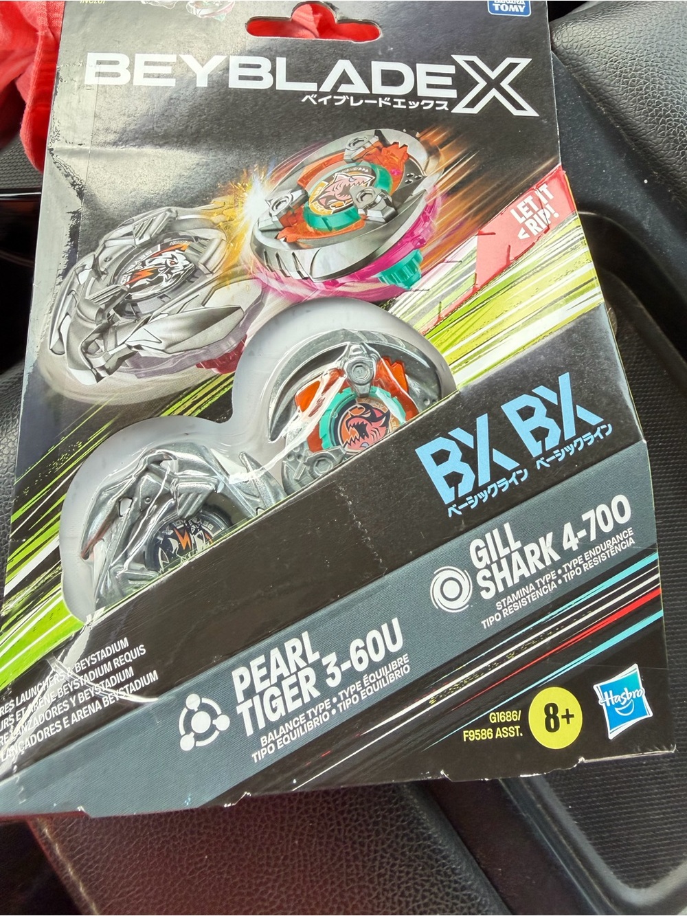 Hasbro Beyblade X Pearl Tiger 3-60U & Gill Shark 4-70O Dual Pack Set